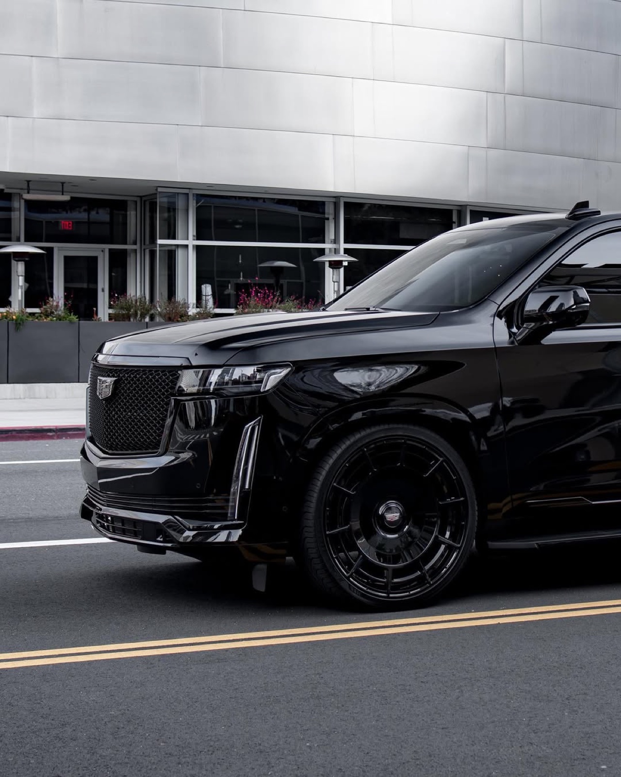 Luxury Limousine Services fleet on the road